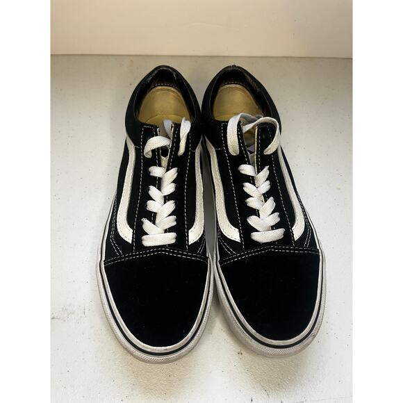Vans Old Skool Ward Canvas Low Top Skateboard Sneaker Black/White Unisex M5.5/W7 - Picture 4 of 9